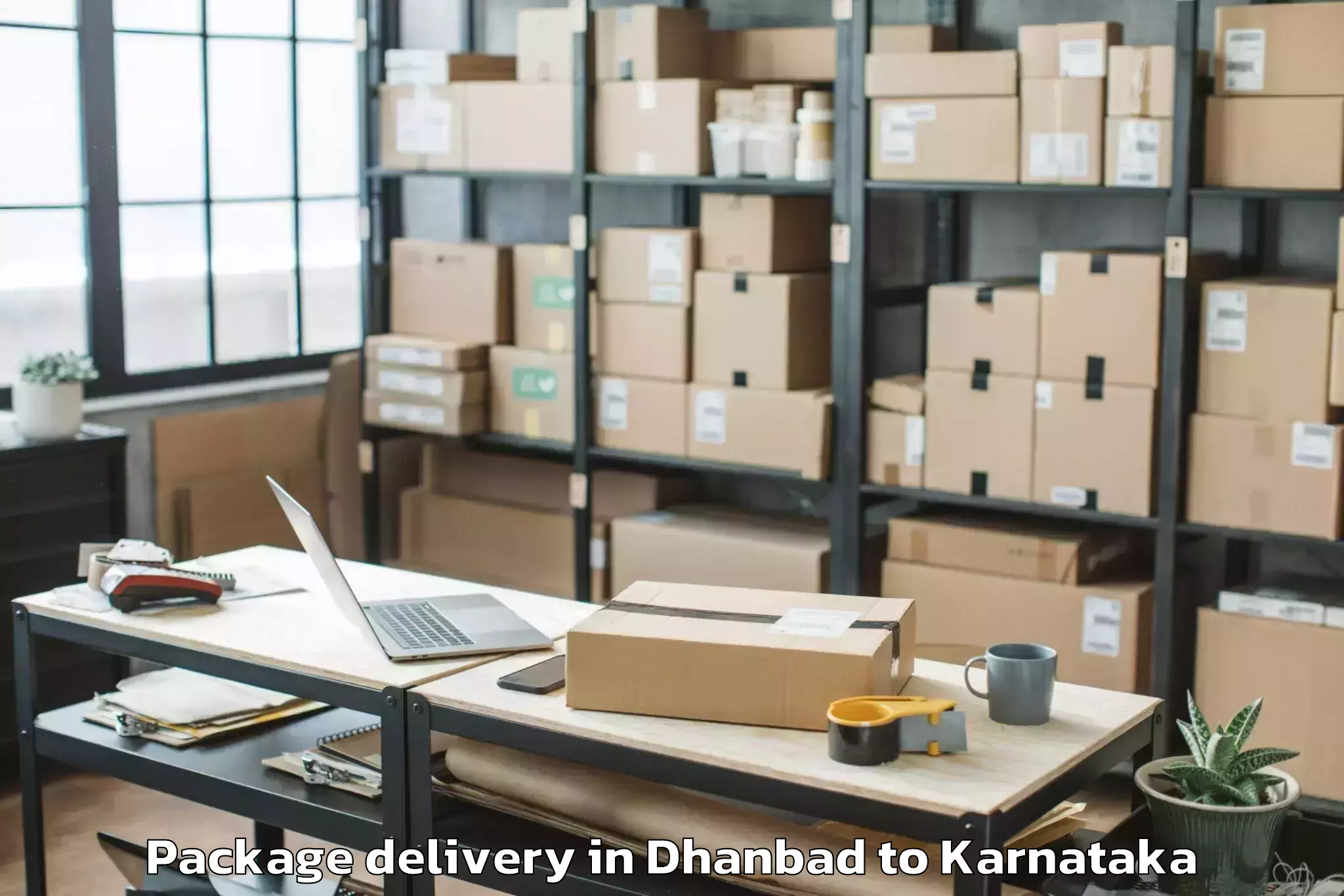 Quality Dhanbad to Kollur Package Delivery